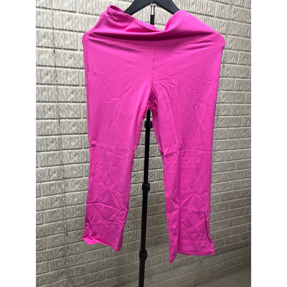 Sunzel‎ Womens Pink Lycra Activewear Cropped Leggings Athleisure Size M